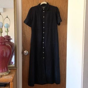 Linen Button Up Dress
